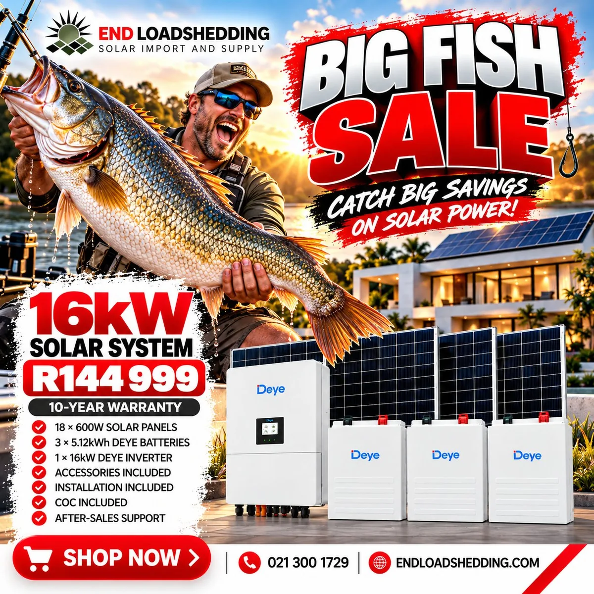 16kW Deye solar system package
