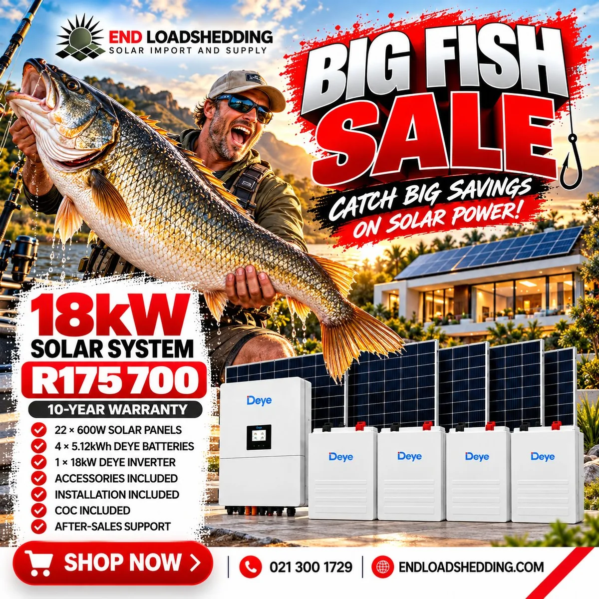 18kW Deye solar system package