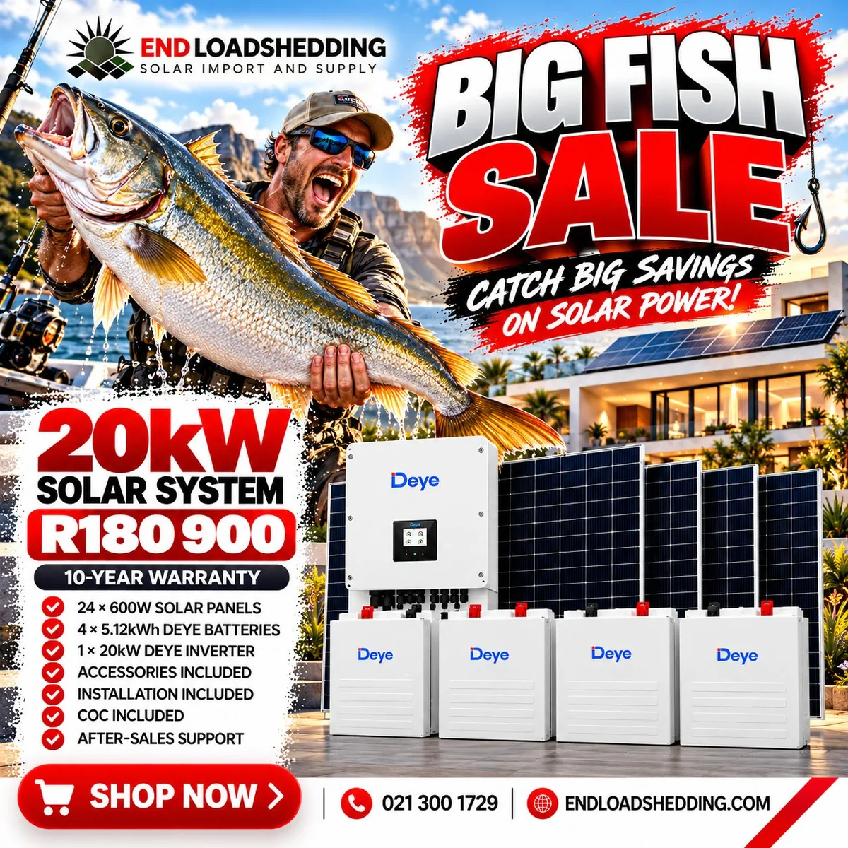 20kW Deye solar system package