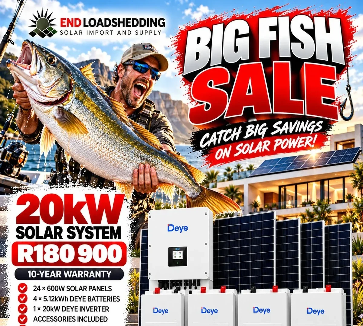 20kW Deye solar system package