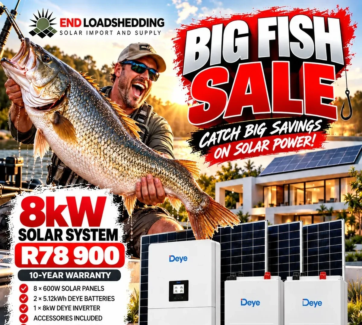 8kW Deye solar system package