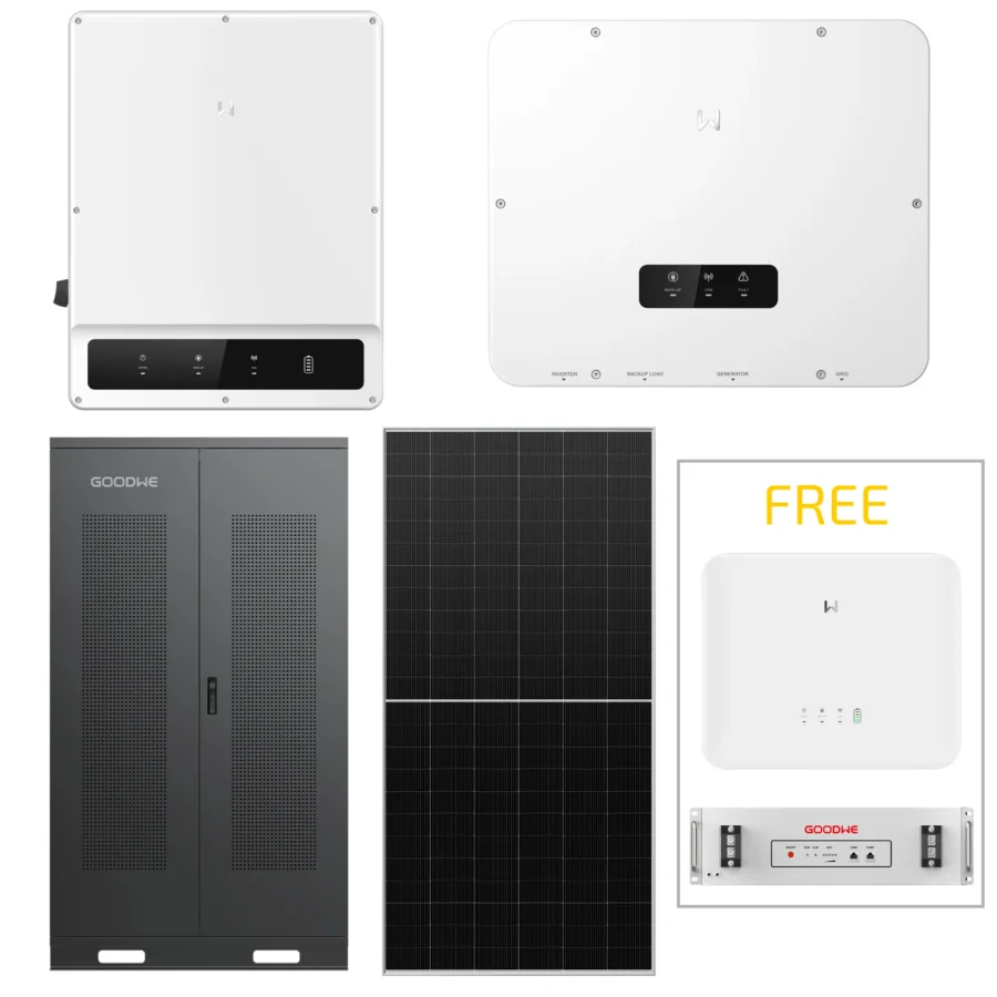 50kw GoodWe + 150kwh Indoor Battery Solar Bundle