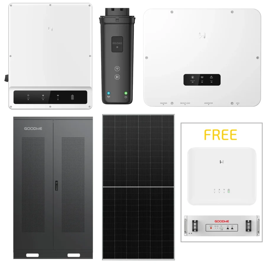 100kw GoodWe + 300Kwh Indoor Battery Solar Bundle