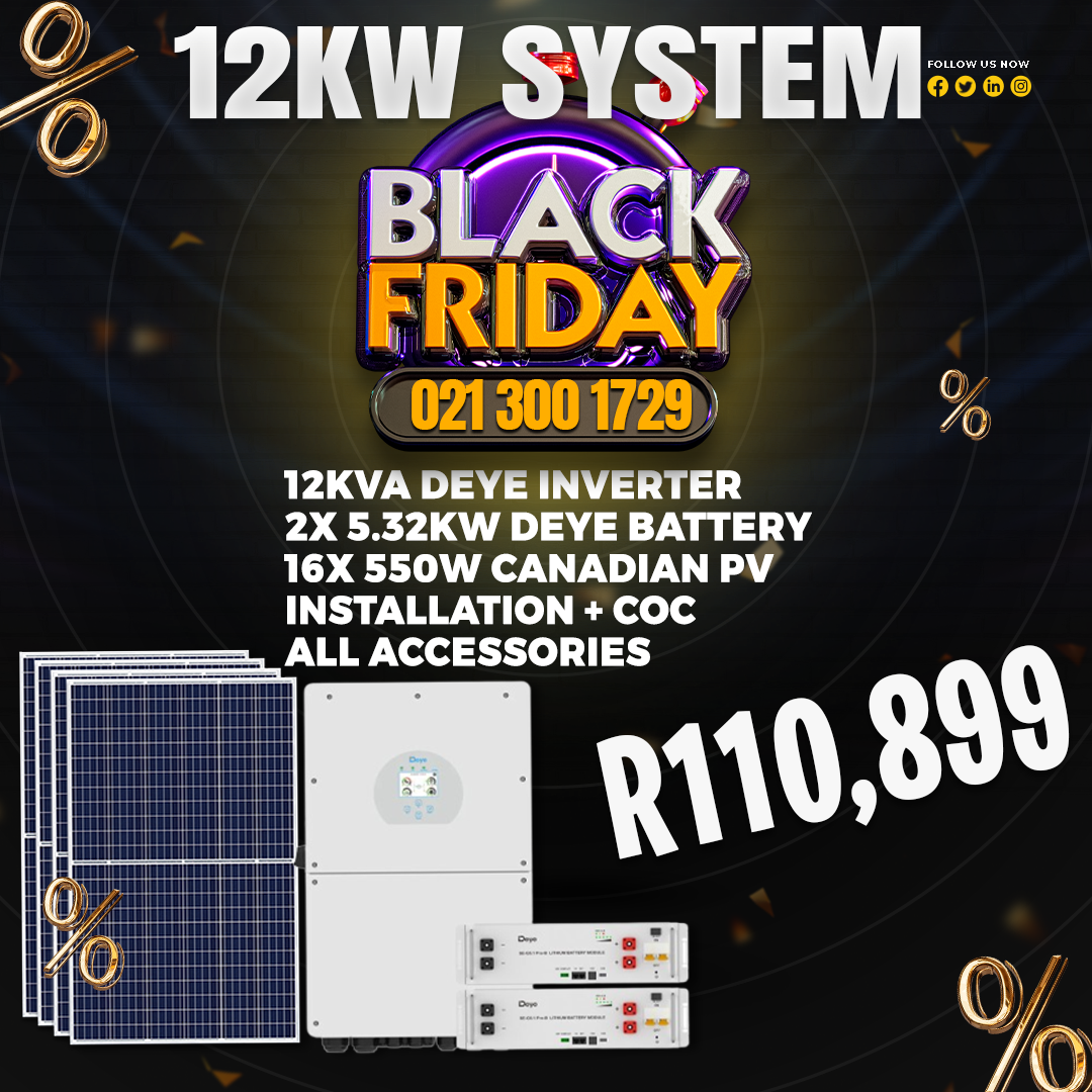 12kW System Black Friday Sale (Deye batteries)